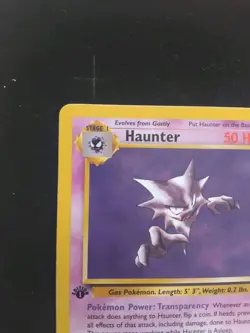 NM Haunter - 21/62 - Pokemon Fossil 1st Edition Rare Card WOTC - Image 4