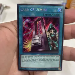 Card of Demise LCKC-EN029 SECRET RARE Unlimited Near Mint +Bonus FREE SHIPPING! - Image 1