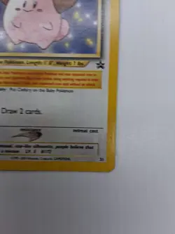 Cleffa WOTC Black Star Promo #31 Pokemon League 2001 Pokemon TCG - Image 4