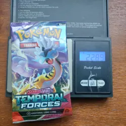 Heavy 22.89g Pokemon Tcg temporal forces Booster Pack Factory Sealed New - Image 1