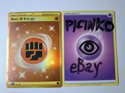 Pokemon - Basic Fighting Energy - 258/198 - Scarlet & Violet - Hyper Rare - NM - Image 1