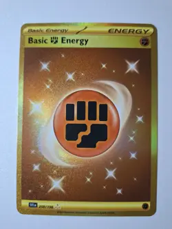Pokemon - Basic Fighting Energy - 258/198 - Scarlet & Violet - Hyper Rare - NM - Image 2