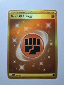 Pokemon - Basic Fighting Energy - 258/198 - Scarlet & Violet - Hyper Rare - NM - Image 3