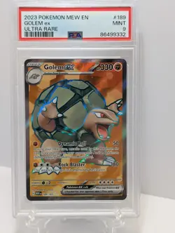 2023 POKEMON MEW EN-151 ULTRA RARE #189 GOLEM EX PSA 9 - Image 1