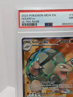 2023 POKEMON MEW EN-151 ULTRA RARE #189 GOLEM EX PSA 9 - Image 5