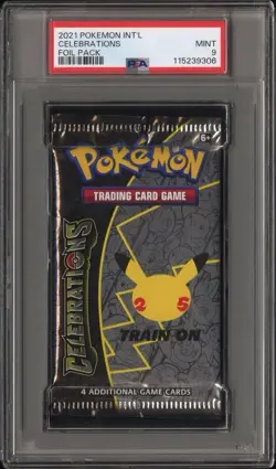 PSA 9 2021 POKEMON CELEBRATIONS BOOSTER PACK - Image 1