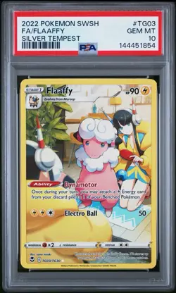 Pokemon Flaaffy TG03/TG30 Swsh12: Silver Tempest Trainer Gallery Holo PSA 10 - Image 1