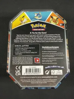 Pokemon Factory Sealed Vaporeon Tin x4 packs - x1 Evolving Skies Chilling Reign - Image 4