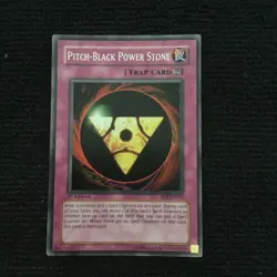 YUGIOH PITCH-BLACK POWER STONE SD6-EN034 1ST EDITION - Image 1