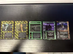 FULL PROMO SET of 5 Resurrection cards for Aliens v Predator CCG - Image 1