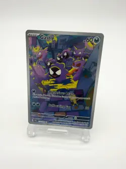 Gastly 177/162 Pokemon Temporal Forces Holo Full Art Card (Creased) - Image 1