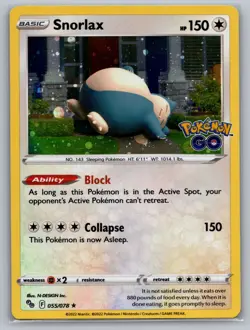 Snorlax - (Cosmos Holo) 055/078 Miscellaneous Cards & Products Holo NM - Image 1