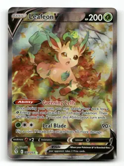 Leafeon V 167/203 - Evolving Skies - Pokemon Card NM/M Amazing Centering - Image 1