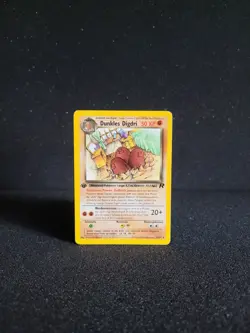 Pokemon Karte Dunkles Digdri - 1. Edition Near Mint - 23/82 Rocket Set - Image 1