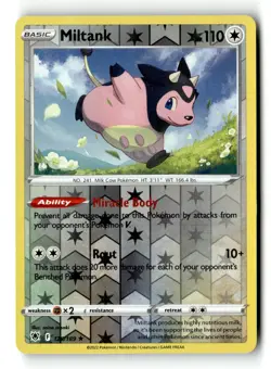 Pokemon Card Miltank Reverse Holo LP SWSH10: Astral Radiance 126/189 - Image 1