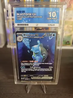 Pokemon TCG Scarlet & Violet 151 Blastoise EX 200/165 Ace 10 - Perfect Subs!!! - Image 1