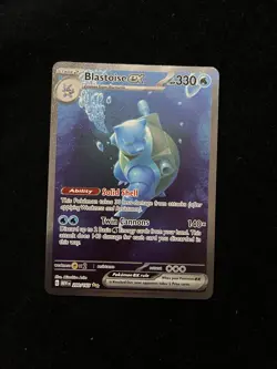 Pokemon TCG Blastoise EX Card 200/165 Scarlet & Violet 151 Series - Image 1