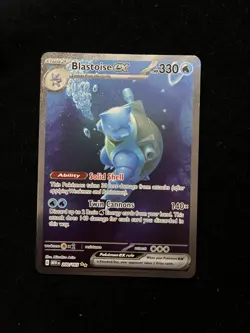 Pokemon TCG Blastoise EX Card 200/165 Scarlet & Violet 151 Series - Image 2