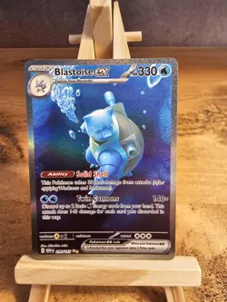 Pokemon TCG Blastoise EX Card 200/165 Scarlet & Violet 151 Series Near Mint - Image 1