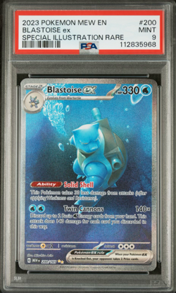 Pokemon TCG Blastoise ex : PSA 9 : 200/165 Scarlet & Violet Pokemon 151 Holo - Image 1