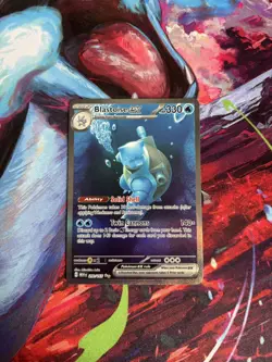 Pokemon TCG Blastoise Ex 200/165 Illustration Rare Scarlet & Violet 151 - Image 1