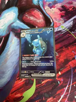 Pokemon TCG Blastoise Ex 200/165 Illustration Rare Scarlet & Violet 151 - Image 3