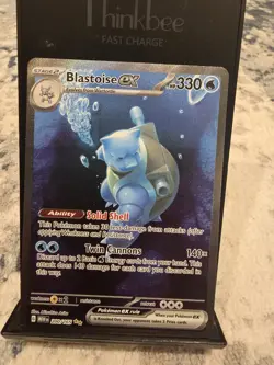 Pokemon TCG Blastoise EX Holo Card 200/165 Scarlet & Violet 151 Series - Image 1