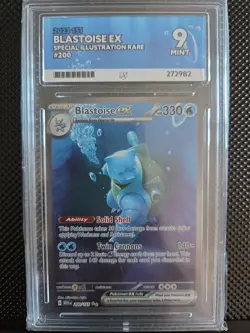 Pokemon TCG Blastoise EX Scarlet & Violet 151 Card 200/165 Sir Ace 9 - Image 1