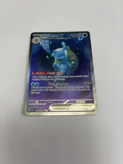 Pokemon TCG Blastoise EX Full Art Rare Card Scarlet Violet 151 Holo 200/165 - Image 1