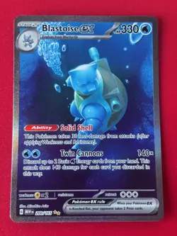 Pokemon TCG Blastoise EX Holo Card 200/165 Scarlet Violet 151 SAR Pack Fresh NM - Image 1