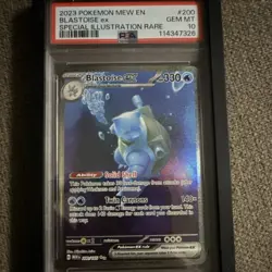 Pokemon TCG Blastoise ex 200/165 Scarlet & Violet 151 PSA 10 Holo Rare - Image 2