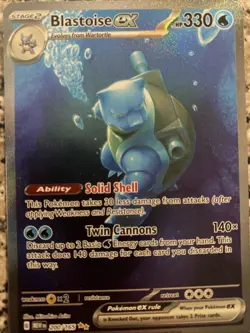 Pokemon TCG Blastoise ex Scarlet & Violet-151 200/165 Holo Special Illustration - Image 1