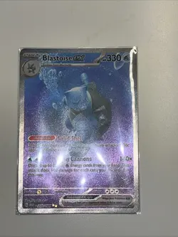 Pokemon TCG Blastoise EX Scarlet & Violet 151 Card 200/165 English Edition - Image 1