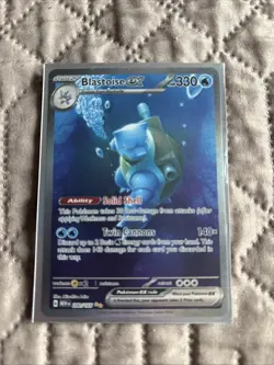 Pokemon TCG Blastoise EX Scarlet & Violet 151 Card 200/165 NM/M - Image 1