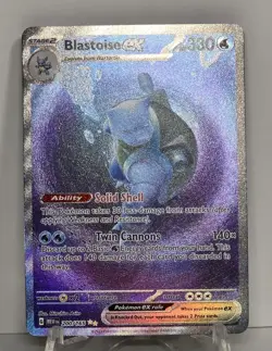 Blastoise EX 200/165 Scarlet & Violet 151 Special Illustration Pokemon TCG NM/M - Image 1