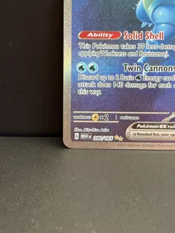 Pokemon TCG Blastoise EX Full Art Holo Card Scarlet & Violet-151 200/165 - Image 2