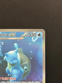 Pokemon TCG Blastoise EX Full Art Holo Card Scarlet & Violet-151 200/165 - Image 4