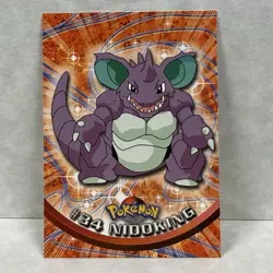 Pokemon TCG Nidoking #34 TOPPS Series 1 Blue Logo - Image 1
