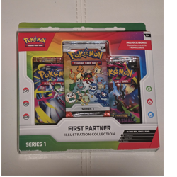 Pokemon First Partner Illustration Series 1 Promo Cards Charmander Rowlet - Image 1