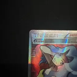 Pokemon Karen Full Art Trainer XY177a Black Star Promo Rare - Image 4