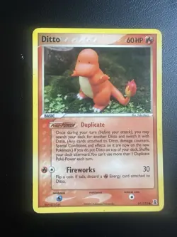 Pokemon TCG Ditto (Charmander) EX Delta Species Rare 61/113 60 HP English - Image 1