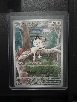 Meowth 106/094 Illustrating Rare ME: Phantasmal Flames Pokemon TCG NM - Image 1