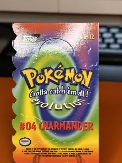 Pokemon Card - Charmander Topps Pokemon 4 of 12 Embossed Die Cut - Image 5