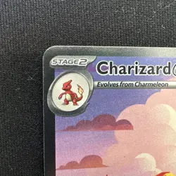 2023 Pokemon 151 Charizard EX #199/165 Full Art Holo NM - Image 2