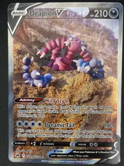 Drapion V Ultra Rare Crown Zenith: Galarian Gallery GG49/GG70 Pokemon TCG NM - Image 1