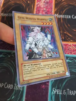 Yugioh Gene-Warped Warwolf STON-EN001 Super Rare Unlimited Near Mint - Image 2