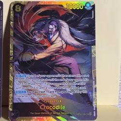One Piece 14 - Secret Rare - #OP14-120 Crocodile- The Azure Sea’s Seven- 🔥 - Image 2