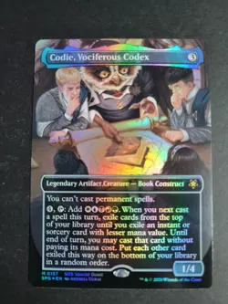 Codie, Vociferous Codex (Borderless Foil) SPG MTG Secrets of Strixhaven - Image 1