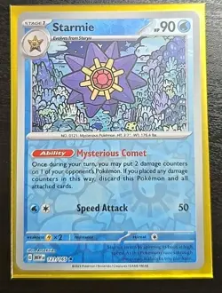 Starmie 121/165 Reverse Holo Pokemon 151 Card Near Mint English - Image 1