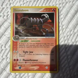 Houndoom 7/115 Reverse Holo Stamped Rare LP EX Unseen Forces Pokemon TCG ⭐ - Image 1